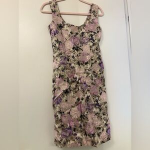 Philosophy - Alberta Ferretti Purple and Pink Midi Dress